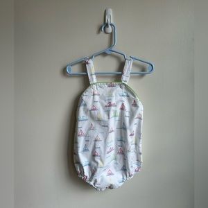 James and Lottie Baby Sunsuit - Boats Motif (18M)